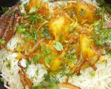 A picture of step 6 of Aloo dum biryani.