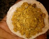 A picture of step 1 of Sattu prathay.