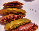 A picture of step 18 of Multi layered beet spinach crackers.