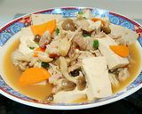 菇菇肉絲燴豆腐的食譜步驟6照片