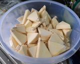 Foto langkah ke 3 dari resep Sukun Kukus Balur Kelapa.