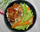 Hình bước làm 5 của món Teriyaki chicken donburi
