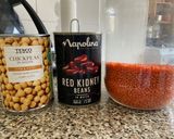 A picture of step 1 of Lentils and Beans#dinnerideas.