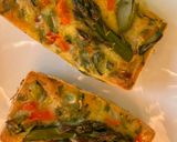 A picture of step 4 of Mini Quiches with Asparagus and Spring Vegetables.