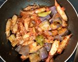 Foto langkah ke 4 dari resep Cumi Asin Terong Balado.