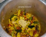 A picture of step 3 of Bhagar Khichdi.