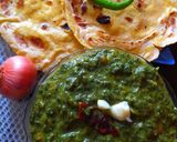 A picture of step 6 of Sarson ka saag.