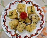 सब्जियों से बना सूजी ढोकला रेसिपी चरण 6 फोटो