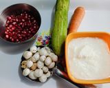 मखाने खीरे का रायता रेसिपी चरण 1 फोटो