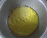 A picture of step 2 of Mysore Pak (Traditional South Indian Sweet).