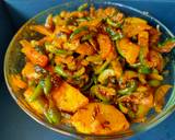 Tindola bataka nu shak (gourd with potato sabzi) recipe step 3 photo
