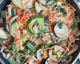 Foto del paso 2 de la receta: Pastel de verduras varias "a mi gusto" en sartén🍲