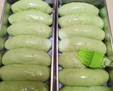 Foto langkah ke 5 dari resep Roti Sobek Pandan Pisang 🍌.