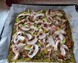 Foto del paso 3 de la receta: Pizza con base de brócoli y champiñón