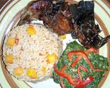 A picture of step 7 of Rice 😋😋😋.