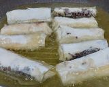Foto langkah ke 4 dari resep Lumpia pisang coklat keju.