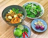 Hình bước làm 7 của món Mì Quảng tôm thịt