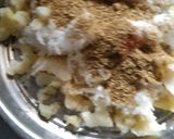 A picture of step 1 of Muli k paratha.