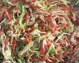 A picture of step 3 of Spring roll filling.