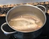 Foto del paso 5 de la receta Puré o papilla de pescado con verduras para bebés (hecha con caldo de pescado casero)