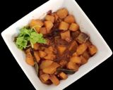 A picture of step 6 of Pumpkin tamarind gravy.