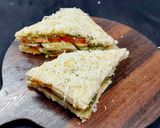 A picture of step 2 of Vegetable Cheese Sandwich.