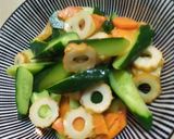 蒜香小黃瓜炒竹輪的食譜步驟3照片