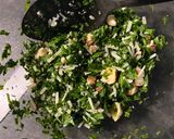 Une image de l'étape 4 de Risotto au pesto d'ail des ours au chèvre frais.