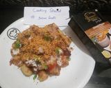 A picture of step 5 of Aloo Chaat😃😃.
