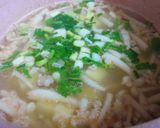 Hình bước làm 2 của món Canh khoai tây tôm thịt nấu nấm