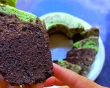 Foto langkah ke 8 dari resep Bolu kukus pandan coklat.
