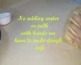 A picture of step 5 of Nankhathai Indian biscuits.