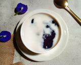 Foto langkah ke 3 dari resep Bubur garut bunga telang.