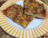 Foto del paso 8 de la receta: Pizza casera 2 sabores (sin reposo)