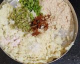 A picture of step 3 of Potatoes sago tikki.