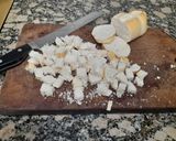 Foto del paso 4 de la receta: Sopa crema de arvejas con crutones y panceta crocante