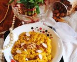 A picture of step 4 of BADAM HALWA 💕😋 Almonds Halwa ❤️😋.