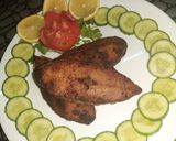 A picture of step 3 of Fried king fish.
