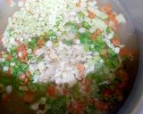 A picture of step 2 of Hot & sour soup.