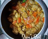 A picture of step 2 of Mutton Jalfrezi.