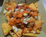 A picture of step 4 of Greeky Nachos.