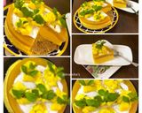 A picture of step 15 of Eggless: No-Bake & No-Gelatin Mango Cheesecake.