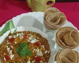 A picture of step 6 of Paneer Bhurji.