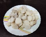 A picture of step 2 of Crispy Gram Flour Arbi.