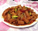 Foto langkah ke 4 dari resep Sosis Asam Manis Pedas.