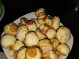 Champiñones salteados con jamón