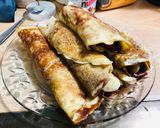 صورة لخطوة 5 من وصفة كريب بالنوتيلا والفواكه