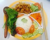 Hình bước làm 3 của món Cơm tóp mỡ mời các cháu