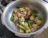 A picture of step 3 of Masala Rice.