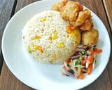 Foto langkah ke 2 dari resep Garlic Butter Rice.